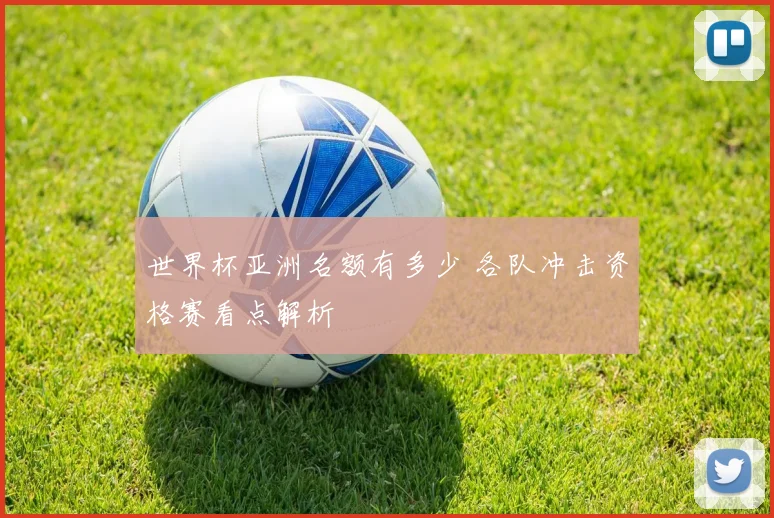 世界杯亚洲名额有多少 各队冲击资格赛看点解析